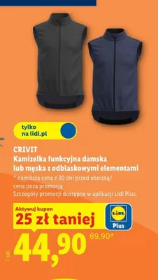 Kamizelka funkcjonalna damska Crivit promocja w Lidl