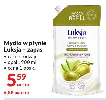Mydło w płynie Luksja - zapas różne rodzaje promocja w Makro