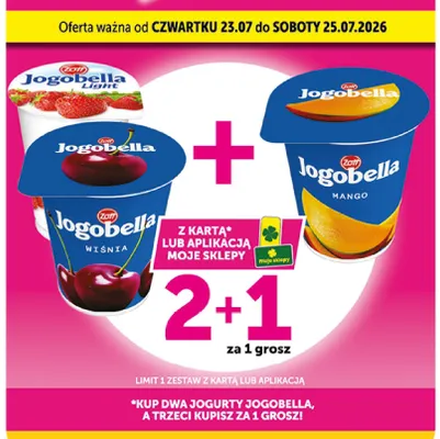 Jogurt Jogobella Light truskawkowy promocja w Euro Sklep