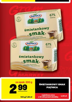 Miks tłuszczowy Śmietankowy Smak Piątnica promocja w Gram Market