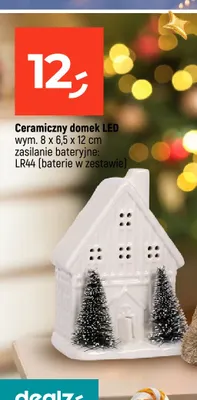 Ceramiczny domek LED 8x6,5x12 cm promocja w Dealz
