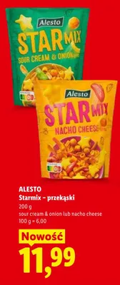 Starmix - przekąski sour cream & onion Alesto promocja w Lidl