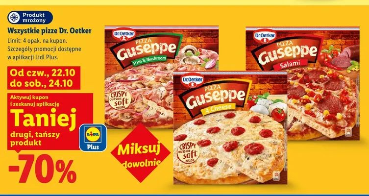 Pizza Guseppe Salami Dr. Oetker promocja w Lidl