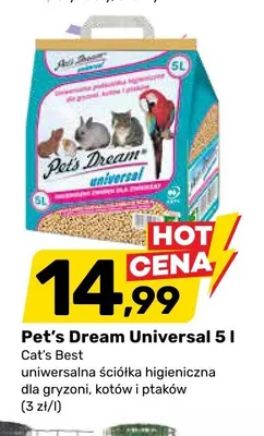 Uniwersalna ściółka higieniczna Pet's Dream Universal 5l promocja w Bricomarche