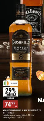 Whiskey Bushmills Black Bush 8YO promocja w bi1