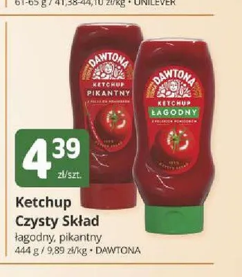 Ketchup Dawtona łagodny promocja w Marketvita