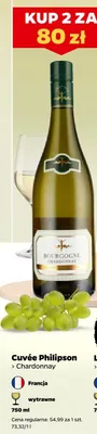 Wino białe Cuvée Philipson Chardonnay wytrawne promocja w Netto