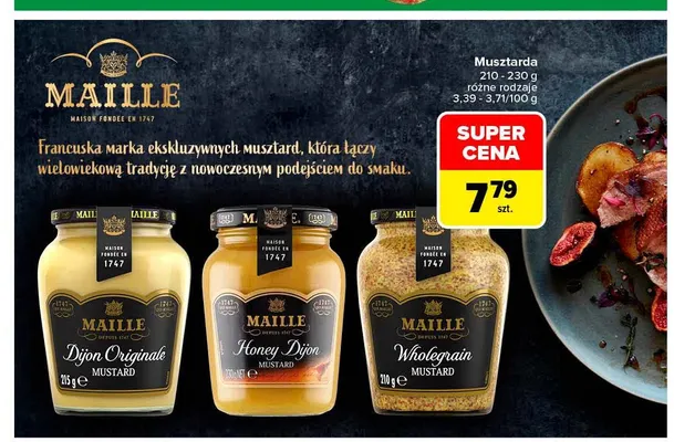 Musztarda Dijon Originale Maille promocja w Carrefour