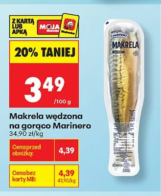 Makrela wędzona na gorąco Marinero promocja w Biedronka
