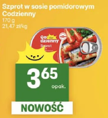 Szprot w sosie pomidorowym promocja w Delikatesy Centrum