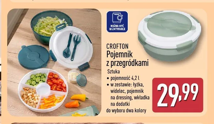 Pojemnik z przegródkami Crofton 4,2 l promocja w Aldi