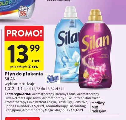 Płyn do płukania Silan Sensitive promocja w Intermarche