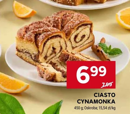 Ciasto cynamonka Oskroba promocja w Stokrotka