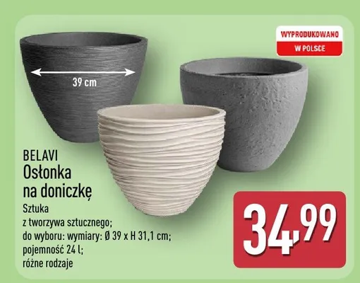 Osłonka na doniczkę promocja w Aldi