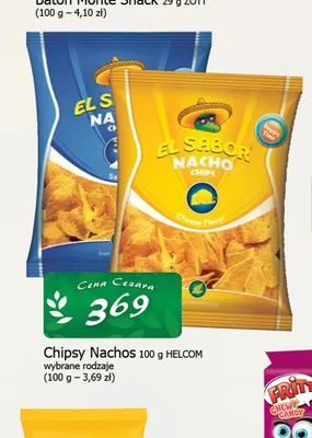 Chipsy Nachos 100g promocja w CEZAR Delikatesy