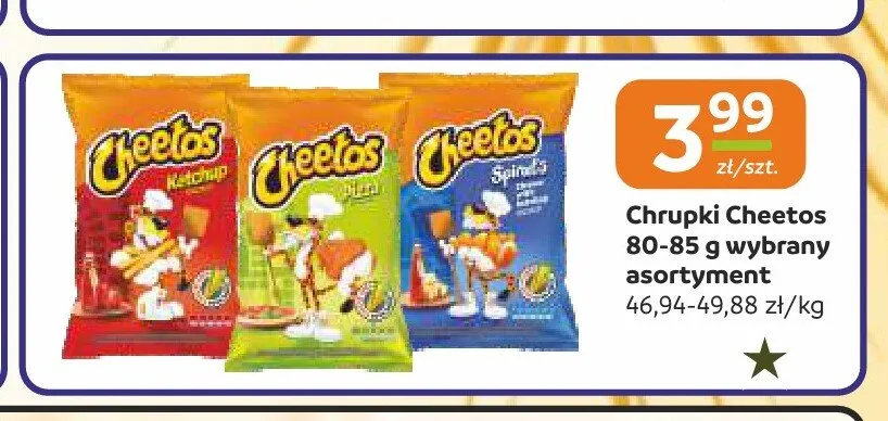 Chrupki Cheetos promocja w Społem Częstochowa