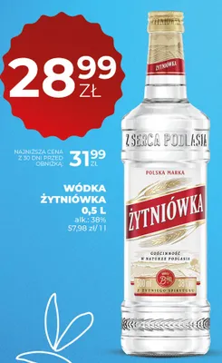 Wódka Żytniówka promocja w Duży Ben