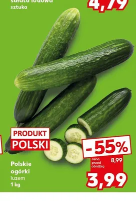 Polskie ogórki luzem promocja w Kaufland