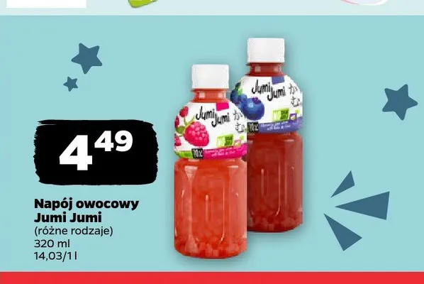 Napój owocowy Jumi Jumi promocja w Netto