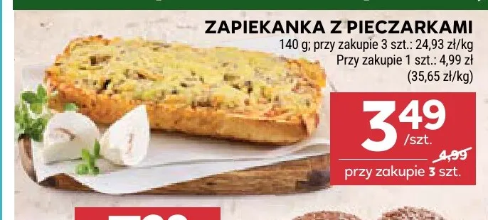 Zapiekanka z pieczarkami promocja w Stokrotka