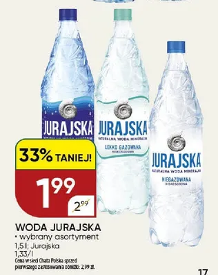Woda Jurajska niegazowana promocja w Chata Polska