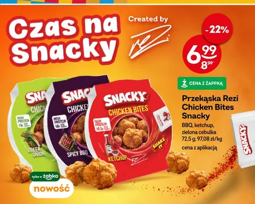 Przekąska Rezi Chicken Bites Snacky zielona cebulka promocja w Żabka