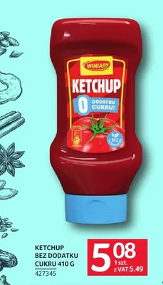 Ketchup bez dodatku cukru Winiary promocja w Selgros