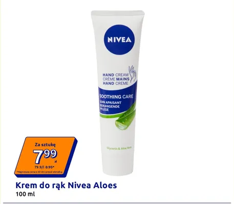 Krem do rąk Nivea Aloes promocja w Action