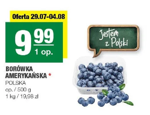 Borówka amerykańska polska promocja w SPAR