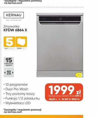 Zmywarka Kernau KFDW 6864 X promocja w Max Elektro