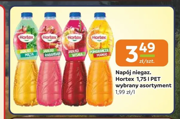 Napój niegazowany Hortex Jabłko Mięta promocja w Społem Częstochowa