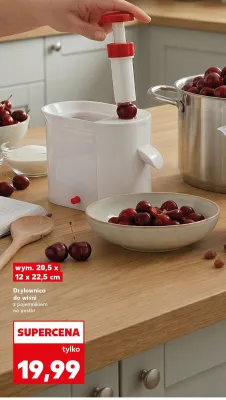 Drylownica do wiśni z pojemnikiem na pestki 20,5x12x22,5 cm promocja w Kaufland