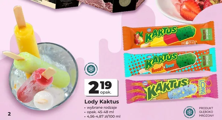 Lody Kaktus Long Polewka promocja w Odido