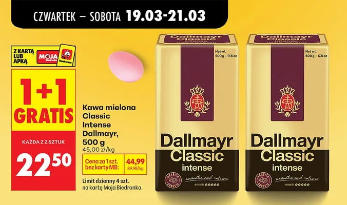 Kawa mielona Classic Intense promocja w Biedronka
