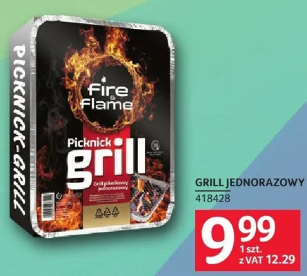 Grill jednorazowy Fire Flame promocja w Selgros