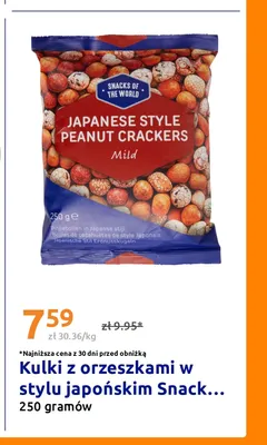 Kulki z orzeszkami w stylu japońskim Snacks of the World promocja w Action