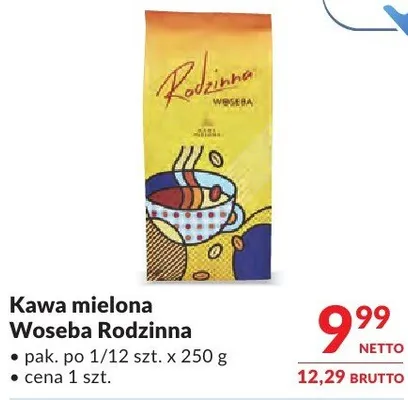 Kawa mielona Woseba Rodzinna promocja w Makro