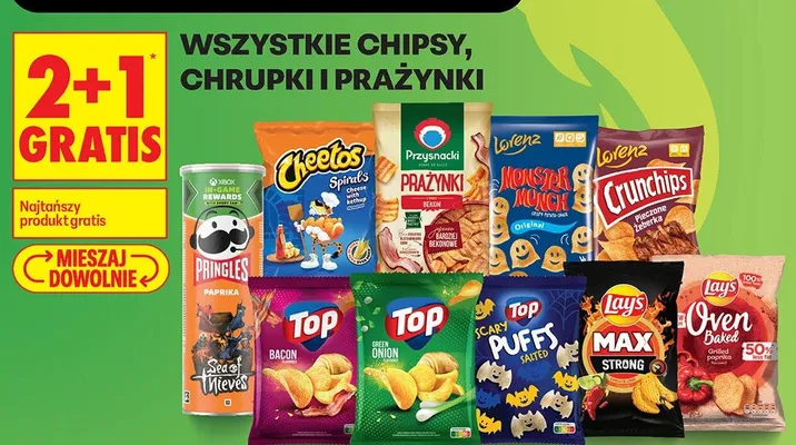 Chipsy Lorenz Crunchips Pieczone żeberka promocja w Biedronka