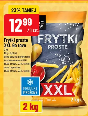 Frytki proste XXL Go tove promocja w POLOmarket