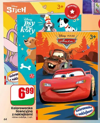 Kolorowanka licencyjna z naklejkami Ameet promocja w Dino