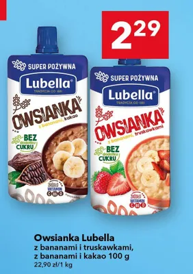 Owsianka z bananami i kakao promocja w LEWIATAN