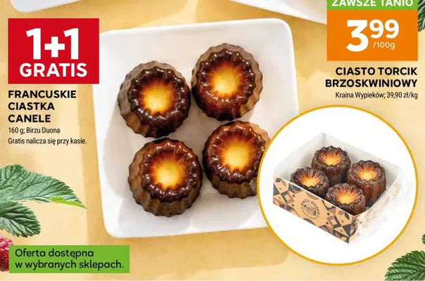 Francuskie ciastka Canele Birzu Duona promocja w Stokrotka