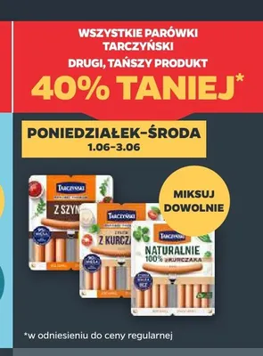 Parówki z szynki Tarczyński promocja w Netto