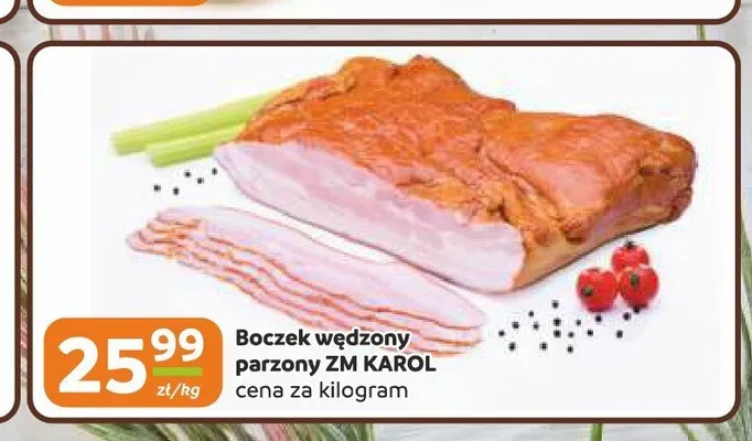 Boczek wędzony parzony ZM Karol promocja w Gama