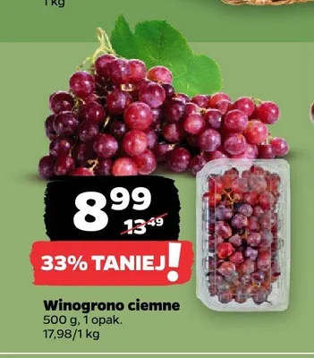 Winogrono ciemne promocja w Netto