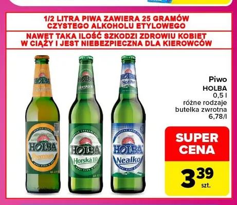 Piwo Holba Horská 10 promocja w Carrefour