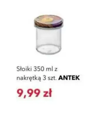 Słoiki z nakrętką Antek 3-pak 350 ml promocja w Nela