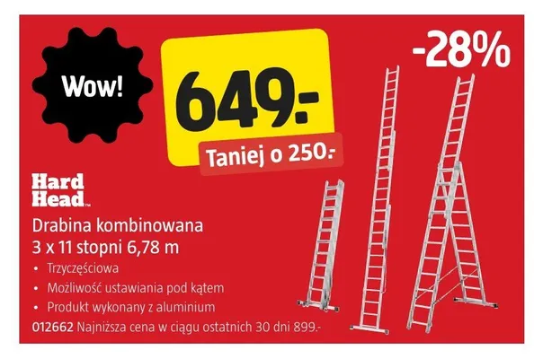 Drabina kombinowana Hard Head promocja w Jula