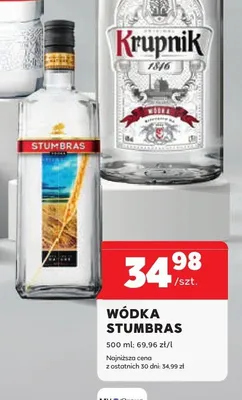 Wódka Stumbras promocja w Stokrotka