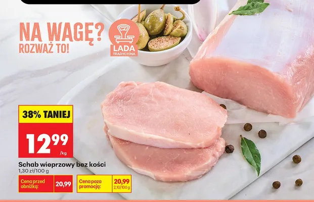 Schab wieprzowy bez kości promocja w Biedronka